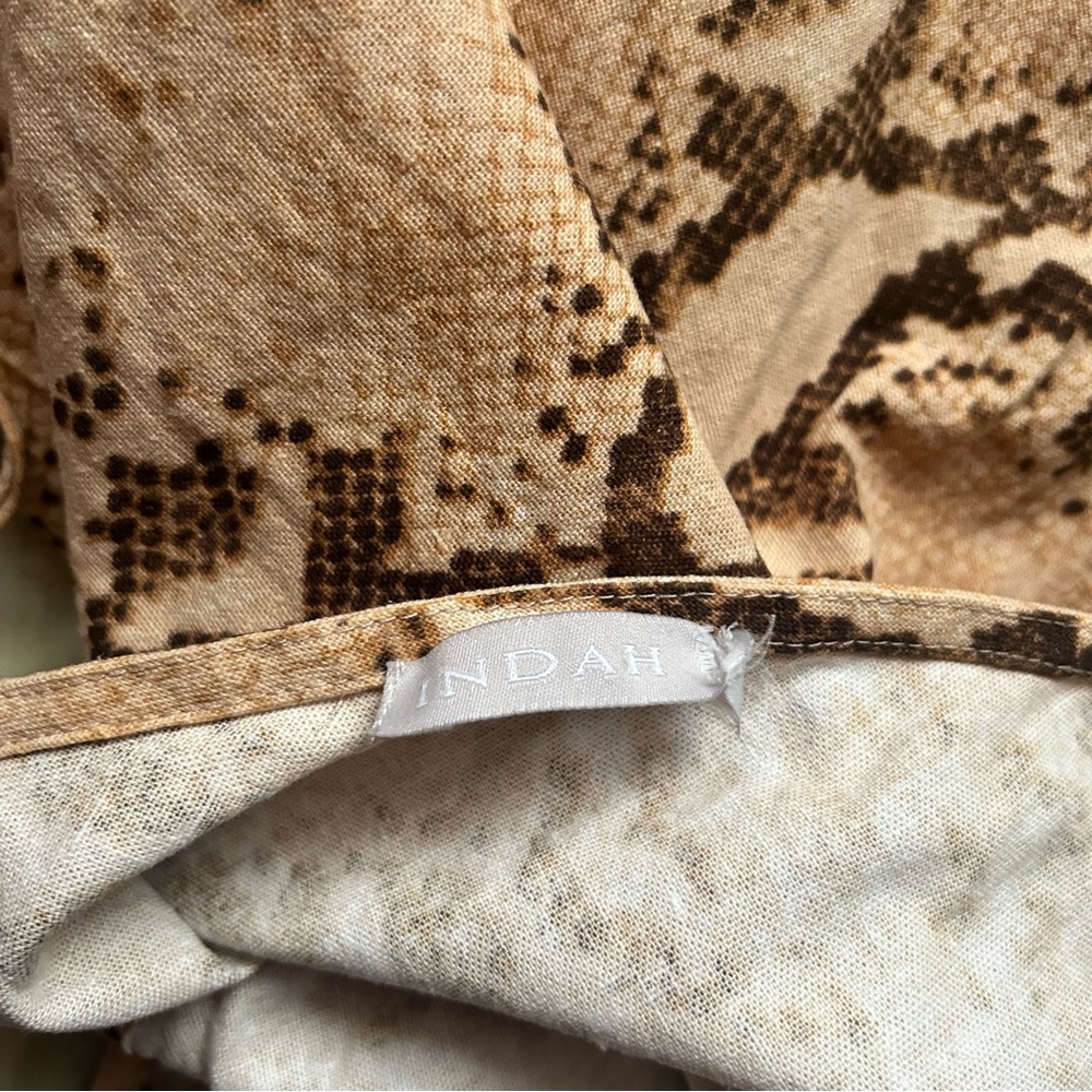 Revolve Indah Desert Python Mini Dress - Picture 9 of 10